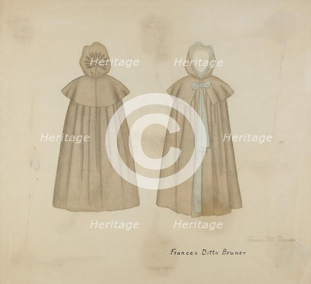 Shaker Cape, 1935/1942. Creator: Francis Bruner.