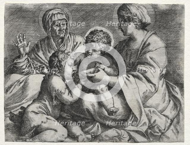 Virgin with the Bowl, 1606. Creator: Annibale Carracci (Italian, c. 1560-1609).