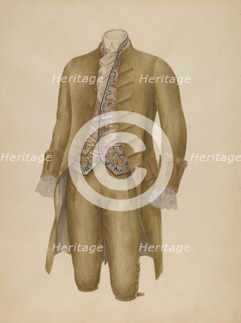 Man's Suit, 1935/1942. Creator: Henry De Wolfe.