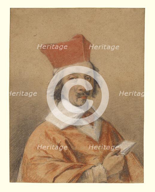 Portrait of Armand-Jean du Plessis, Cardinal de Richelieu, about 1632-1634. Creator: Simon Vouet.