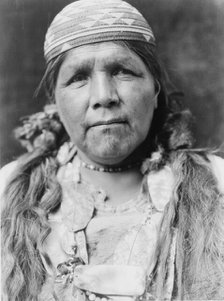 Principal female shaman of the Hupa, c1923. Creator: Edward Sheriff Curtis.
