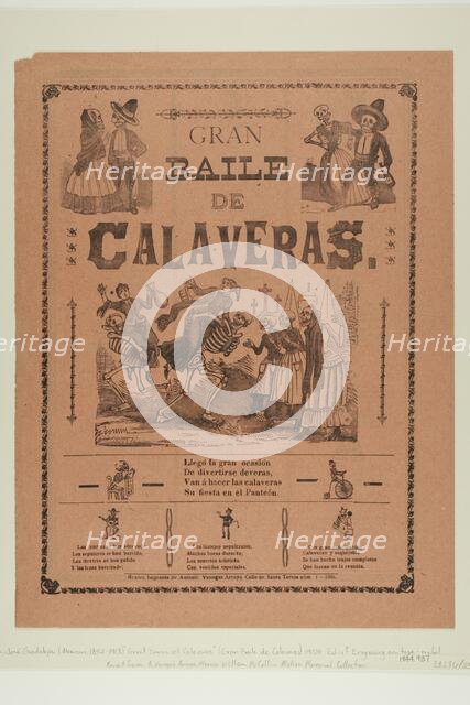 Grand Ball of Calaveras, 1906. Creator: José Guadalupe Posada.