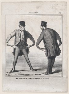 Vue prise de la première semaine de janvier, 1869.  Creator: Honore Daumier.