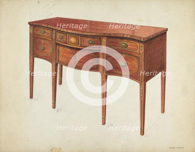 Sideboard, c. 1953. Creator: Harry Eisman.