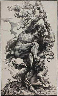 Hercules Slaying Envy, 1633/34. Creator: Christoffel Jegher.