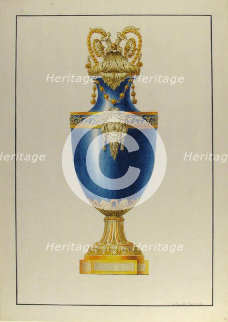 Design for an Urn, ca. 1770-90. Creator: George Heinrich von Kirn.