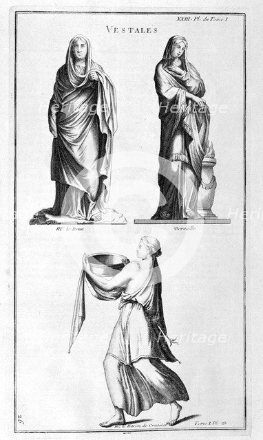 'Vestal', 1747. Artist: Bernard de Montfaucon