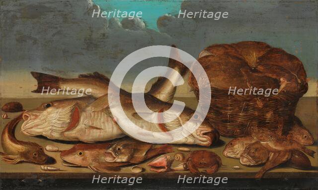 Still Life with Fish, 1638. Creator: Willem Ormea.