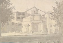 A Section of the Via Sacra, Rome (The Church of Saints Cosmas and Damian), 1814-15. Creator: CW Eckersberg.