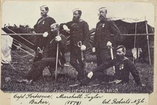 Group of Officers - Fortescue, Marshall, Taylor, Baker, Roberts, c.1900. Creator: William Francis Gordon.