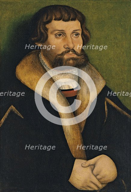 Portrait of a bearded Man. Artist: Cranach, Hans (ca 1513-1537)