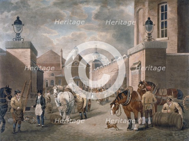 The Anchor Brewery, Mile End Road, Stepney, London, c1820. Artist: Anon