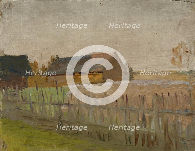 Evening, 1909. Creator: Jan Ciaglinski.