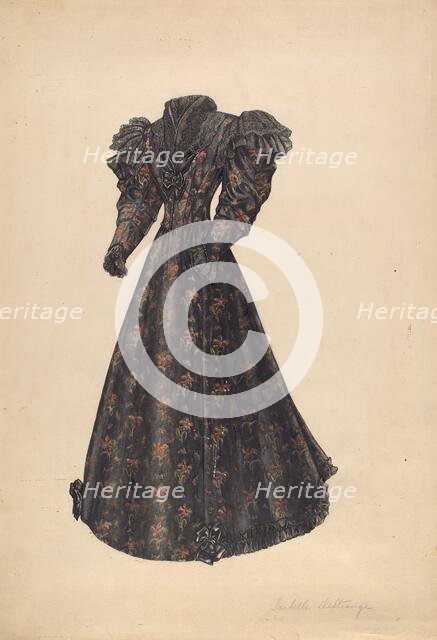 Dress, 1935/1942. Creator: Isabelle De Strange.