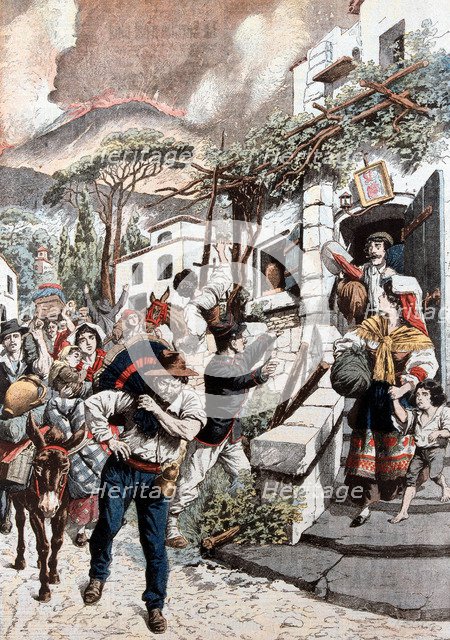 Eruption of Vesuvius, 1906. Artist: Unknown