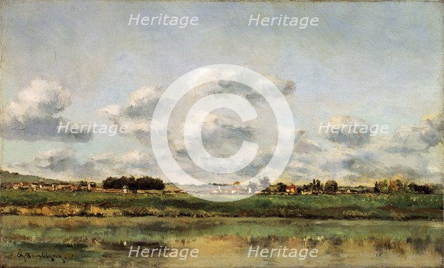 'The Banks of the Oise', 1859.  Artist: Charles François Daubigny
