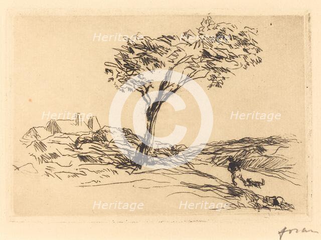 Landscape in the Environs of Versailles, 1909. Creator: Jean Louis Forain.