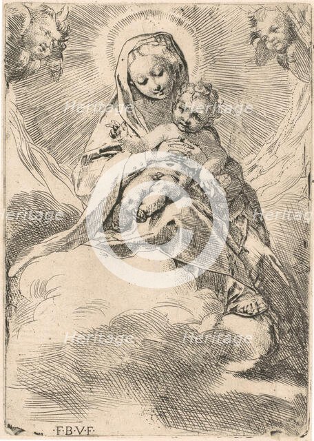 The Virgin seated on a cloud, 1580-84. Creator: Federico Barocci.