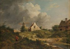 View of the dilapidated rampart in Amsterdam on the city side between the Muiderpoort..., 1807. Creator: Jan Hulswit.