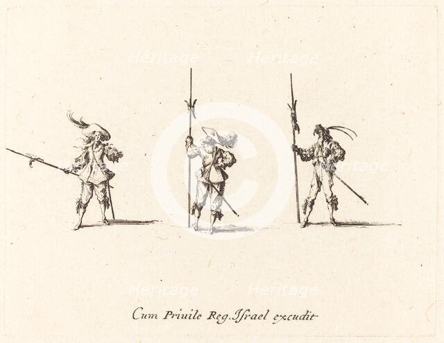 Drill with Halberds, 1634/1635. Creator: Jacques Callot.