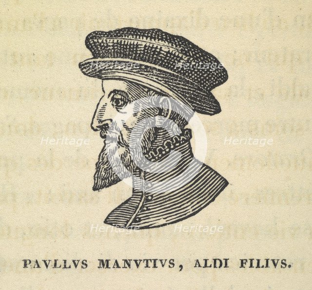 Portrait of Aldus Pius Manutius (1449-1515), 16th century.