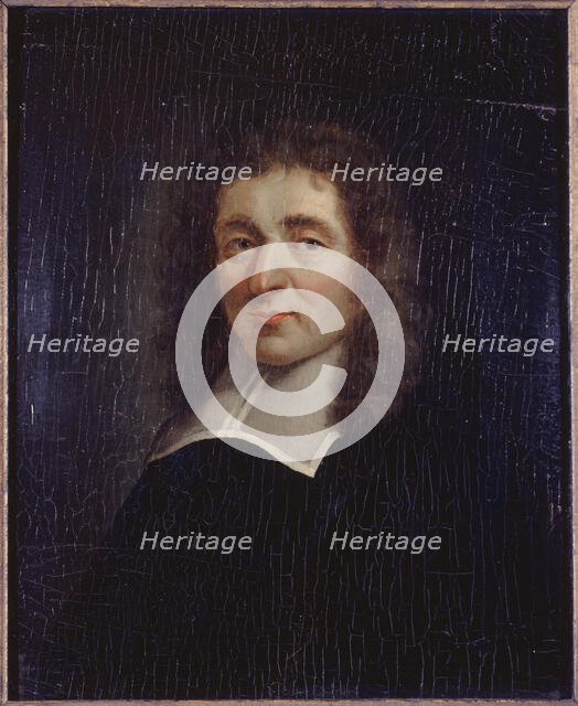 Portrait d'Antoine Furetière (1619-1688), écrivain et lexicographe, c1660. Creator: Ecole Francaise.