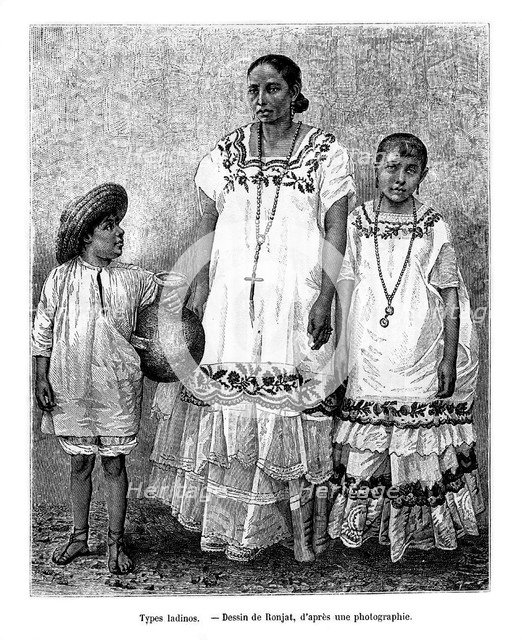 'Latino types', 19th century. Artist: E Ronjat