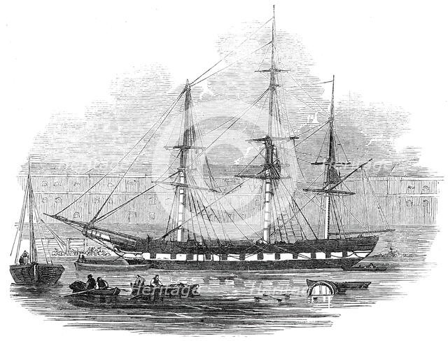 The Ship "Tory", in the West India Docks, 1845. Creator: Unknown.