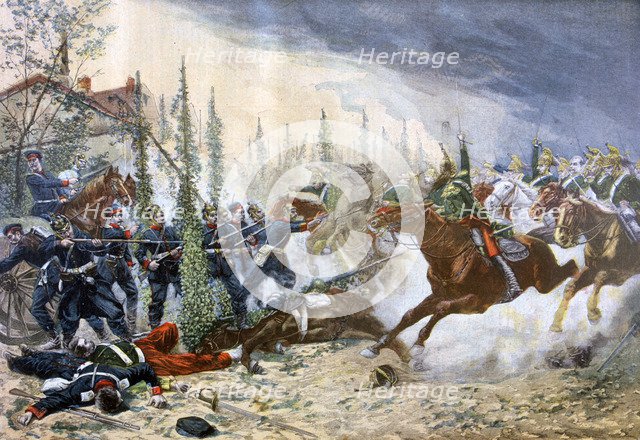 The Dragoons, Battle of Gravelotte', 18th August 1870, (1894). Artist: Unknown