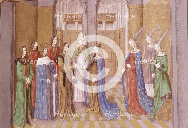 Marriage of Boemond and Constance of France, 1106,  late 15th century.  Creator: Unknown.