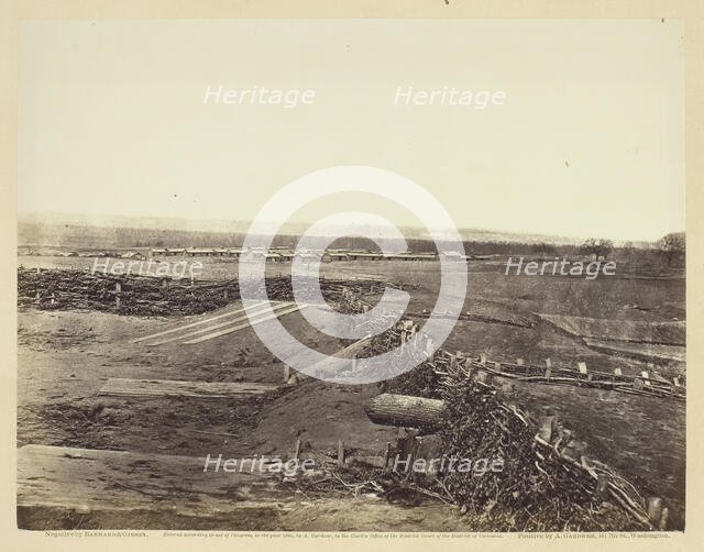 Quaker Guns, Centreville, Virginia, March 1862. Creators: Barnard & Gibson, George N. Barnard, James F. Gibson.