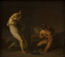 Fotis sees her Lover Lucius Transformed into an Ass, 1809. Creator: Nicolai Abraham Abildgaard.