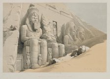 Egypt and Nubia, Volume I: The Great Temple of Aboo-Simble, Nubia, 1846. Creator: Louis Haghe (British, 1806-1885); F.G. Moon, 20 Threadneedle Street, London.