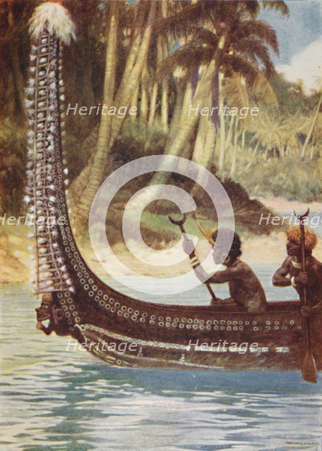 'A Solomon Islands Canoe', 1923. Creator: Unknown.
