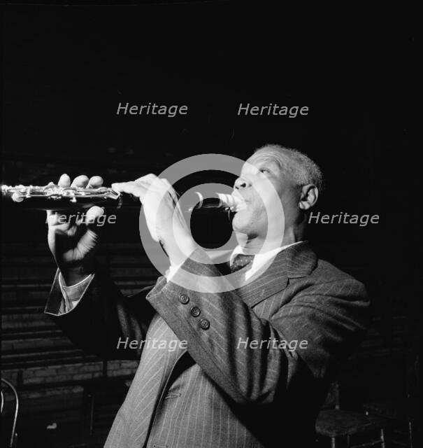 Portrait of Sidney Bechet, New York, N.Y.(?), ca. Nov. 1946. Creator: William Paul Gottlieb.
