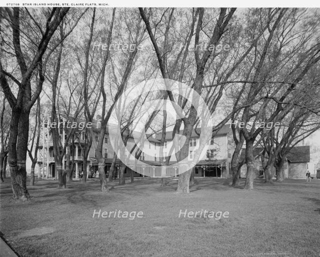 Star Island House, Ste. Claire [sic] Flats, Mich., c.between 1910 and 1920. Creator: William H. Jackson.