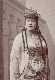 Rosine Bloch (1832-1891) in opera Aida by Giuseppe Verdi, Paris, Théâtre national de l'Opéra, 22.03.