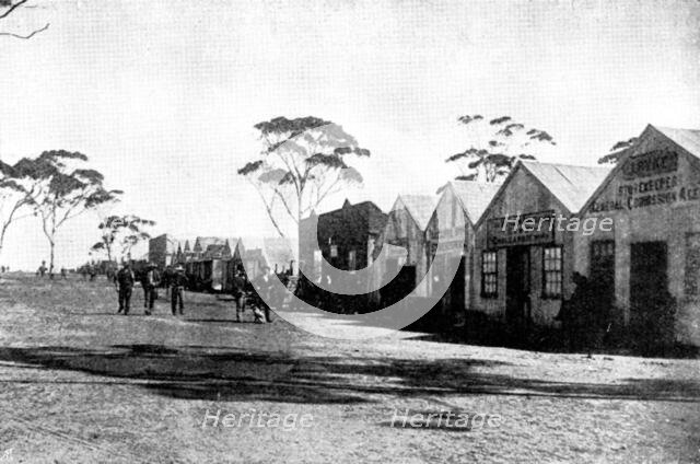 The Coolgardie Goldfields: a street in Coolgardie, 1895. Creator: Unknown.