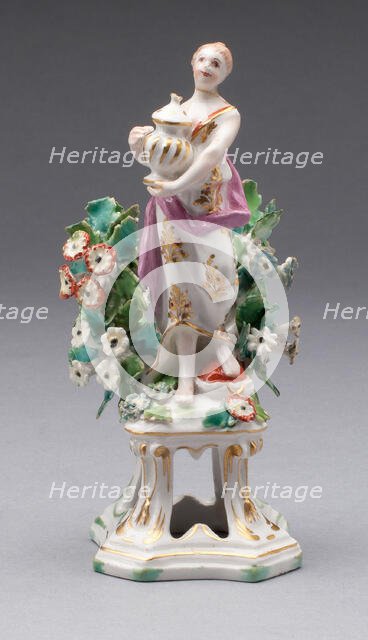 Figure of Asia, Bow, c. 1766. Creator: Bow Porcelain Factory.