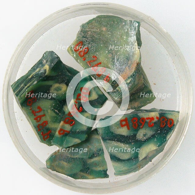 Glass Fragments, Coptic, 4th-early 5th century. Creator: Unknown.