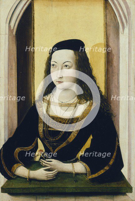 Portrait of a young Woman holding a Flower, late 15th century. Artist: Mair von Landshut.
