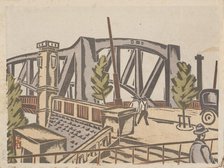 Senju-Ohashi Bridge, 1929-1932. Creator: Sakuichi Fukazawa.