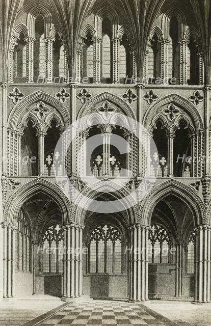 Ely Cathedral: Presbytery, from an Engraving, c. 1891. Creator: Frederick Henry Evans.