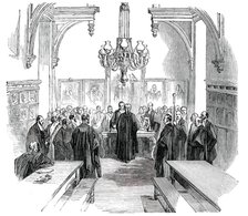 Middle Temple Hall - Mr. Serjeant Miller's Farewell, 1850. Creator: Unknown.