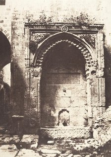Jérusalem, Fontaine Arabe, 4, 1854. Creator: Auguste Salzmann.