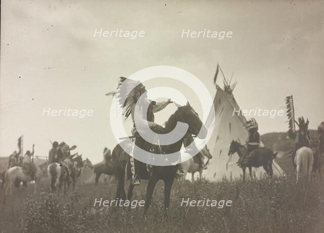 Village herald, c1907. Creator: Edward Sheriff Curtis.