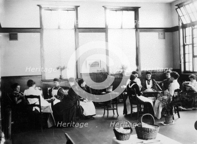 The Rowntree rest room for girls, York, Yorkshire, 1900. Artist: Unknown