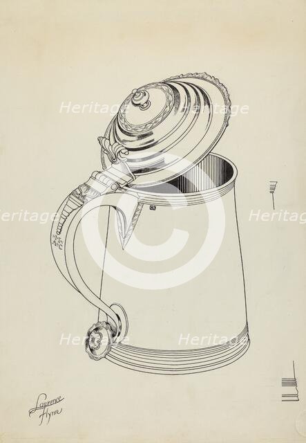 Silver Tankard, c. 1936. Creator: Lawrence Flynn.