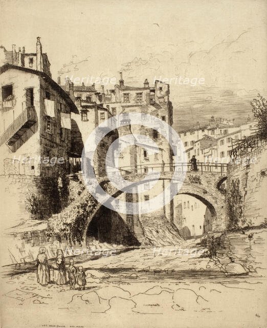 Les Deux Ponts, San Remo, c1900-1938. Creator: George Charles Aid.