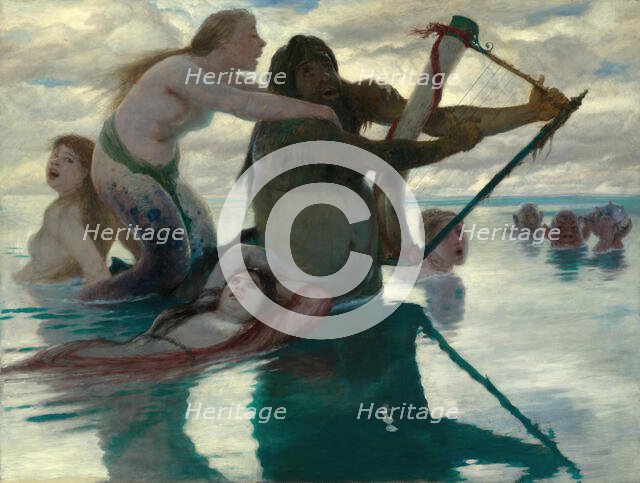 In the Sea, 1883. Creator: Arnold Böcklin.